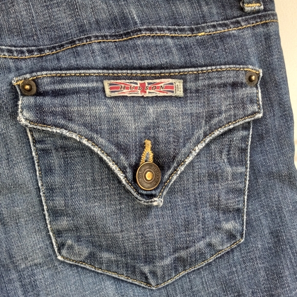 Hudson W422DHA Denim Low Rise Straight Skinny Med Wash Jeans Size 25 NWOT - Picture 6 of 12
